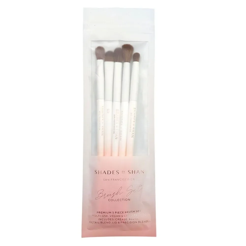 Shades by Shan Brush Set Collection 5 Piece Cosmetic Makeup